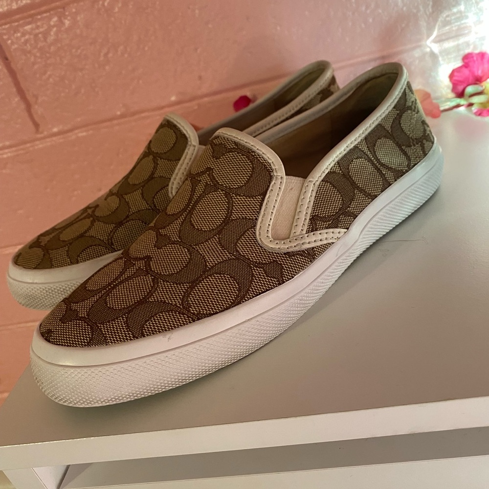 Coach slip on shoes